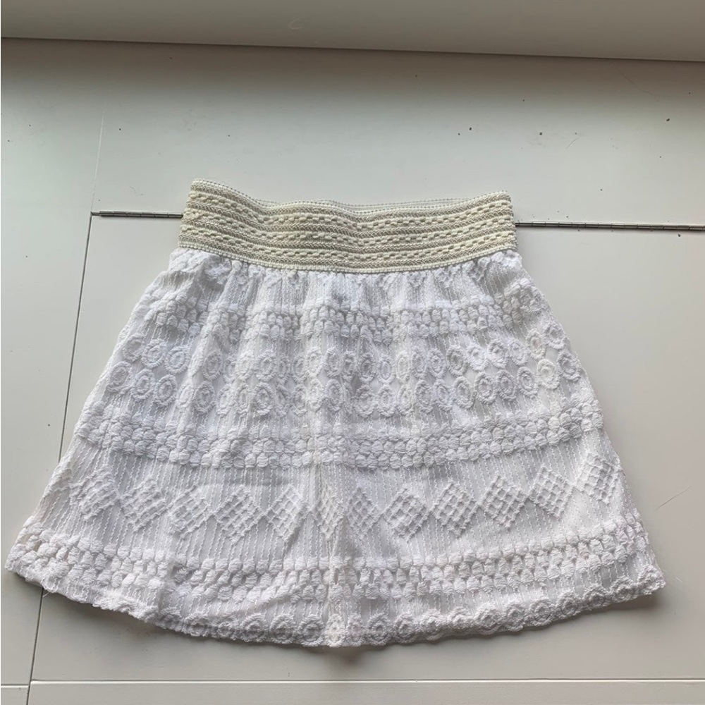 Joe Benbasset White Lace Skirt